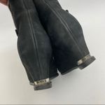 Stuart Weitzman  Leather Suede Wedge Ankle Boots: Black Photo 8