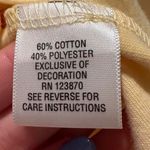 Breckenridge Butter Yellow Floral Embroidered Cardigan Sweater Size Large Petite Photo 5