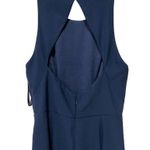 Dessy Collection Diamond Cutout Back Trumpet Gown with Front Slit 3029 Size 4 Photo 5