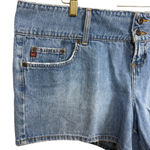 Women's Lei Denim Shorts, Size 22, Blue Photo 1
