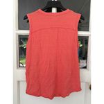 Eddie Bauer Lightweight Slub Knit Coral Crew Neck Sleeveless T-Shirt Melon L Photo 7