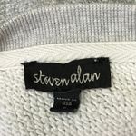 Steven Alan  Light Gray Knit Cozy Crew Neck Raw Hem Pullover Sweater Top Size S Photo 2