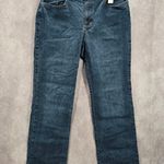 IZOD  Blue Cotton Denim Jeans Straight Leg Classic Fit Western Pants Plus 16 Photo 0
