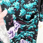 LuLaRoe NEW Sarah Duster Cardigan Kimono Black Floral Cross Stitch Print Size XS Photo 4