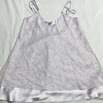 Private Luxuries Lavender‎ Floral Embroidered Satin Vintage Slip Dress Size M Purple Size M Photo 0