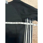 Avia  Cropped Crewneck Sweatshirt Size XL 16-18 Black White Stripes Athleisure Photo 2