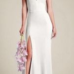 Dress the Population  Iris Slit Plunge White Gown Dress size XS Photo 0