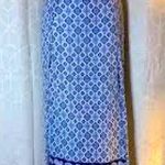 Faded Glory 2 for $15  Split Hem Maxi Skirt in Blue and White Photo 0