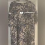 Floral Long Sleeve Dress Women's M Blue White Elegant Chic Spring Casual Size M Photo 8