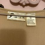 rayon embroidered maxi dress Tan Size M Photo 3