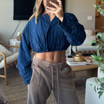 Anthropologie  Denim Jacket Blue Photo 0