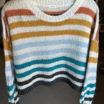 Debut  Colorful Striped Sweater Photo 1