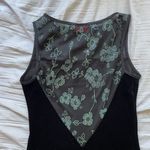 Candy Rocket 90s Black Velvet Dress with Blue Glitter Details Photo 3