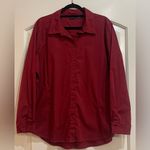 Westbound  button down top in wine. Side pockets. New without tags. Size XL Photo 0