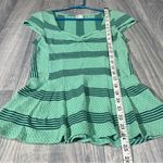 Anthropologie Postmark Green Striped Short Sleeve Dress; small Women’s Photo 3