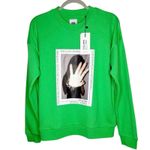 ZGY DENIM Zee Oversized Sweatshirt in Electric Green Size XS New with Tag Photo 7