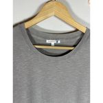 Sundry  Short Tan Neutral T Shirt Dress Large jersey knit Stretch Ruching Crew Photo 1