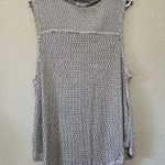We The Free  Cowl Neck Black and White Knit Tank Top Large Photo 7