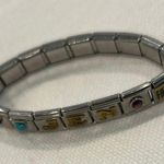 Italian Charm Bracelet Jen Friends Silver and Gold Friendship Bracelet Photo 2