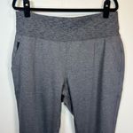 Athleta  Womens Venice High Rise Jogger Pants Gray Heather Athletic Zip Pocket XL Photo 1