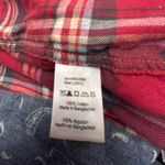 Jachs Girlfriend Jach’s Girlfriend Red Flannel Plaid Button-Up Shirt Photo 4