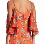Adelyn Rae  Orange Floral Asymmetrical Dress Size XS Photo 1