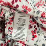 BeachLunchLounge  White Floral Button Up Blouse Top Lightweight Women’s Medium Photo 2