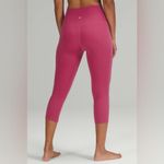 Lululemon Align High Rise Crop 21” Pink Lychee Size 8 Photo 1