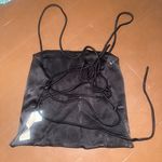 ZARA  Black Satin Camisole Top Photo 1