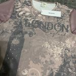 Urban Outfitters  London Diamante Baby Tee NWT Size M Photo 7