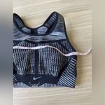 Nike  Women's Black and White Patterned Sports Bra Photo 4