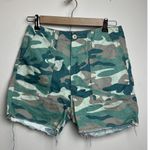 MOTHER Shaker Chop Camo Shorts Sz. 27 Green Photo 2