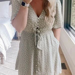Abercrombie & Fitch Abercrombie butterfly sleeves mini dress size‎ XS. Faded sage color Photo 0