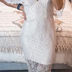 ABS Allen Schwartz Lace Midi Dress Photo 0