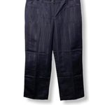 trixie + LULU Women's Black Striped Shiny Wide Leg Pants Size 12p NEW Photo 5