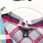 Torrid  Plaid Sleeveless Shirt‎ Dress Plus Size 4X Poplin Collared Pockets Photo 2