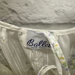 Vintage Ballet Peignoir Set Size M White Floral Cotton Blend Robe Gown Short New Size M Photo 5