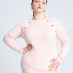 Eloquii  Button Detail Ribbed Long Sleeve Sweater Size 22/24 Photo 0