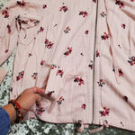 Torrid  Pink Floral Stripe Twill Track Jacket Photo 3