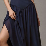 Hutch NEW Bustier Drop Waist Evening navy Gown Sz 6 Photo 0