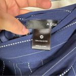 AQUA  Blue Striped Wide Leg Dress Pants Size Medium Photo 3