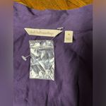 Soft Surroundings  Purple Pin-tuck Pleat Button Up Long Sleeve Top Size Medium Photo 7