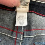 True Religion WLHJ58FE2 Americana Chain Dark Rinse Rolled Capri Jeans $209 EUC 28 Photo 11
