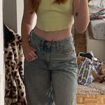 BDG green/yellow crop tank top Photo 3