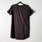 Gaze Sleep Shirt Womens Medium Pullover Stretch Relaxed Soft Cozy Lounge Comfort Black Photo 5