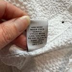 Habitat ‎ Women's White Textured Button Up Blouse Stretchy Boho Lagenlook Photo 7