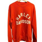 Harley Davidson  Crewneck Orange Sweater Photo 0
