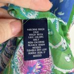 CHAPS Womens Multicolor Paisley Sheer Blouse in Green Sz 2X | Sheer Lightweight Photo 10