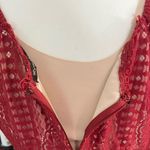 Ryan Michelle Burgundy Lace Midi Dress | Size XL | Made in Vietnam Red Photo 4