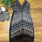 ASTR  Women’s Small Black Nude Lace Low Back Backless  Dress Cocktail Party Dress Photo 0